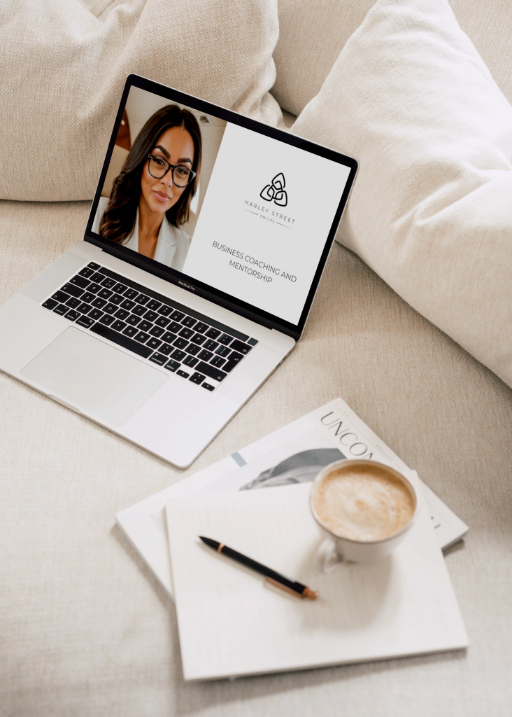 Business Mentor Laptop Stock Photo